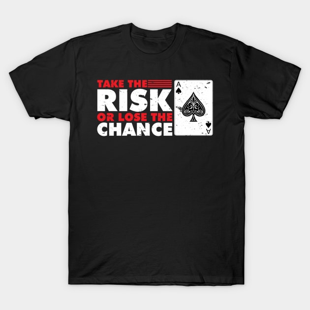 Gambler poker ace of spades Texas Black Jack Casino T-Shirt by OfCA Design